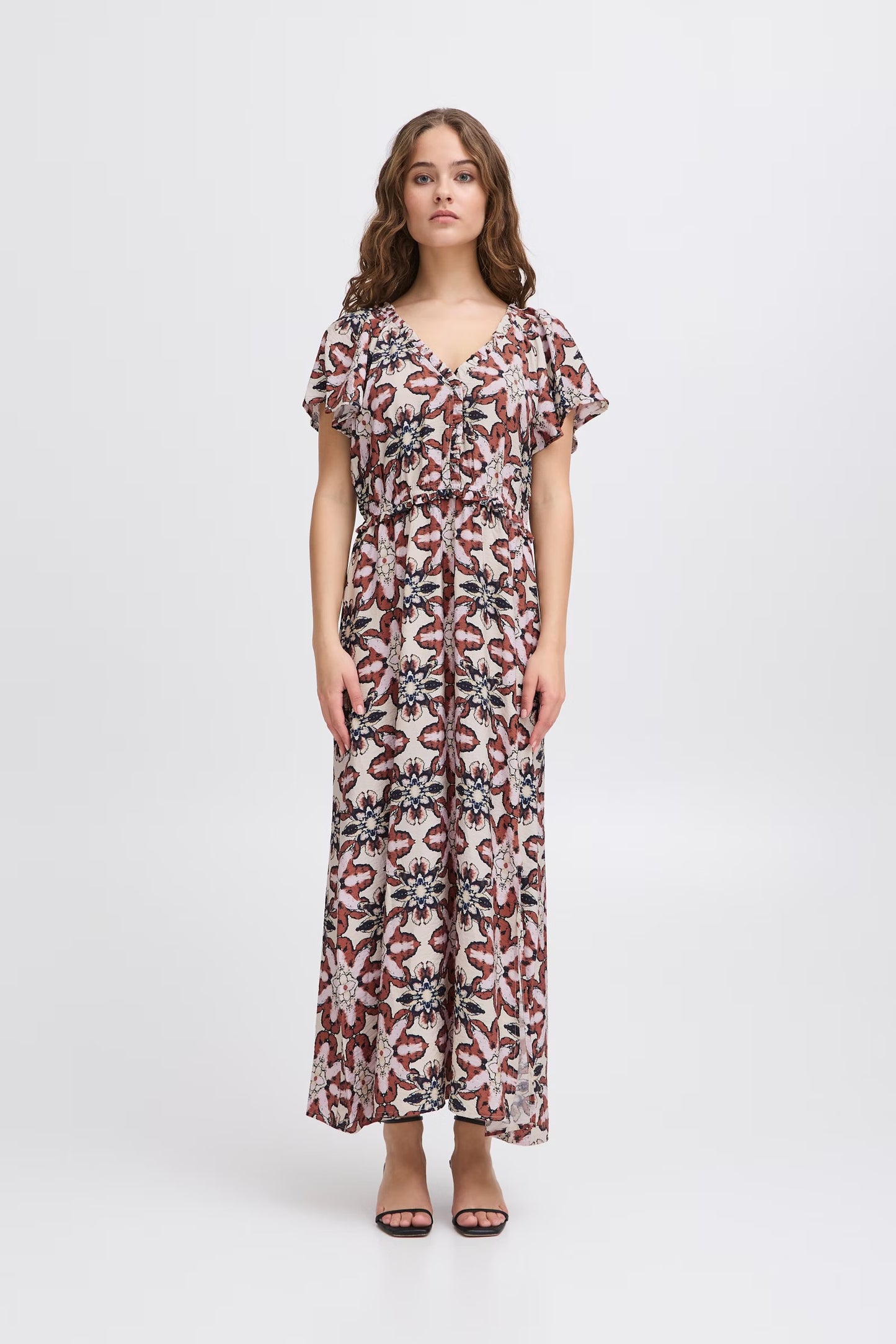 ICHI - ZASHA DR - Printed midi dress