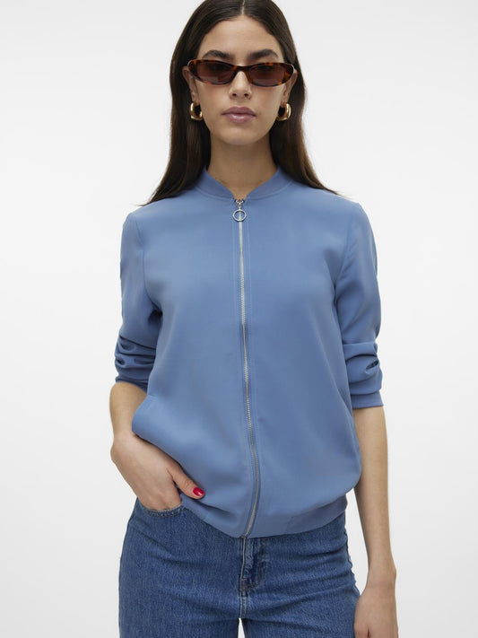 Vero Moda - COCO - Zip up bomber jacket - Blue  image 2