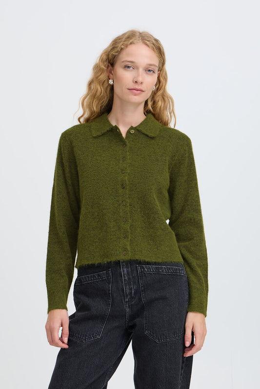 B.Young - MINUA - Knitted collared polo jumper