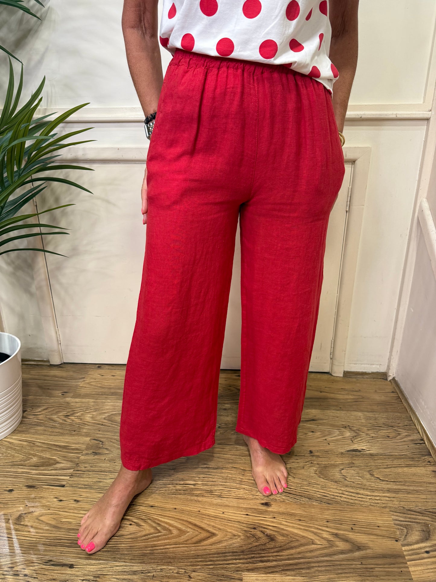 Marta - KATIA - Linen ankle length trousers