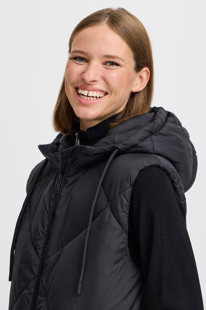 B.Young - BOMINA - Hooded gilet - Black image 4