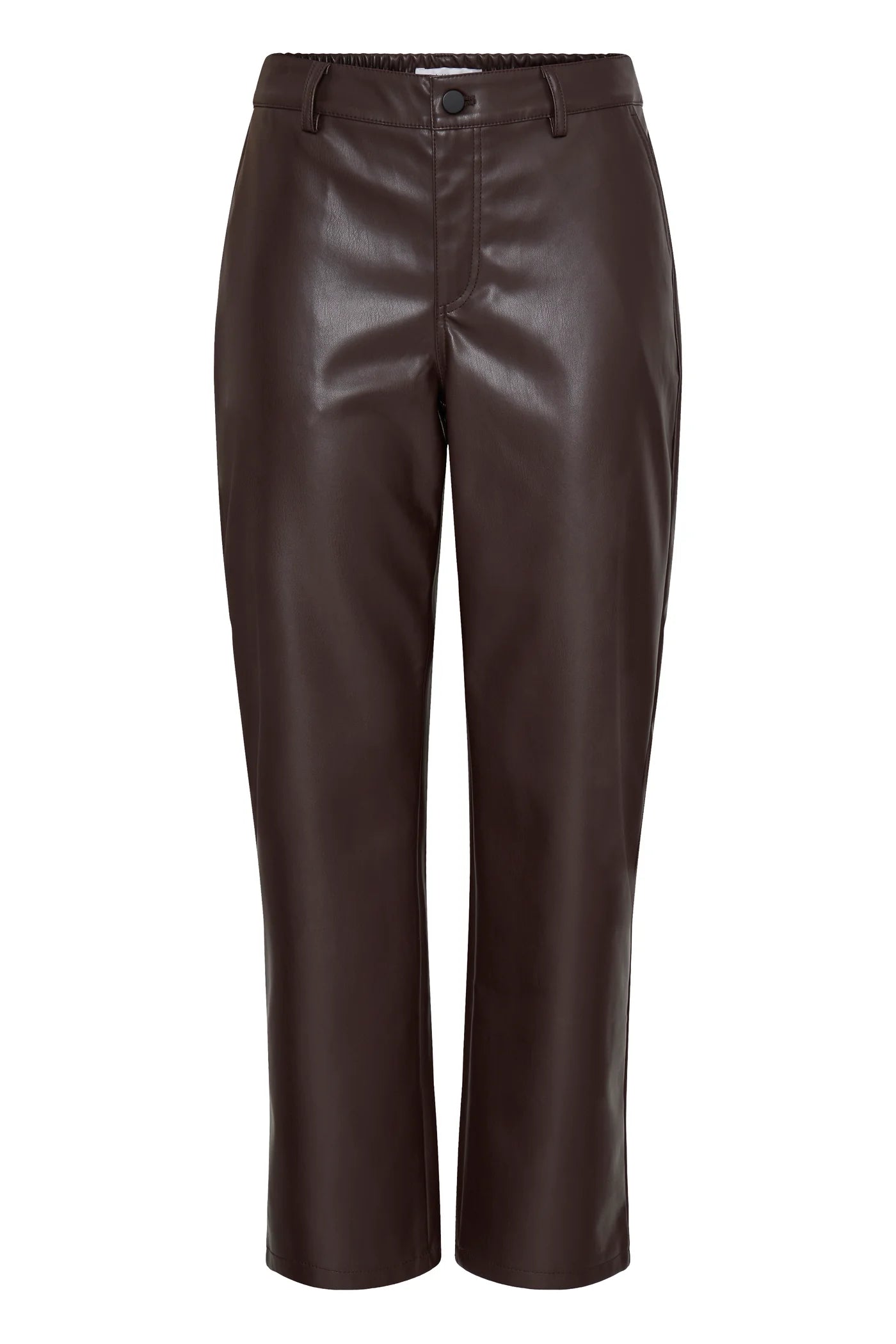 B.Young - DAJA - Faux leather ankle length trousers