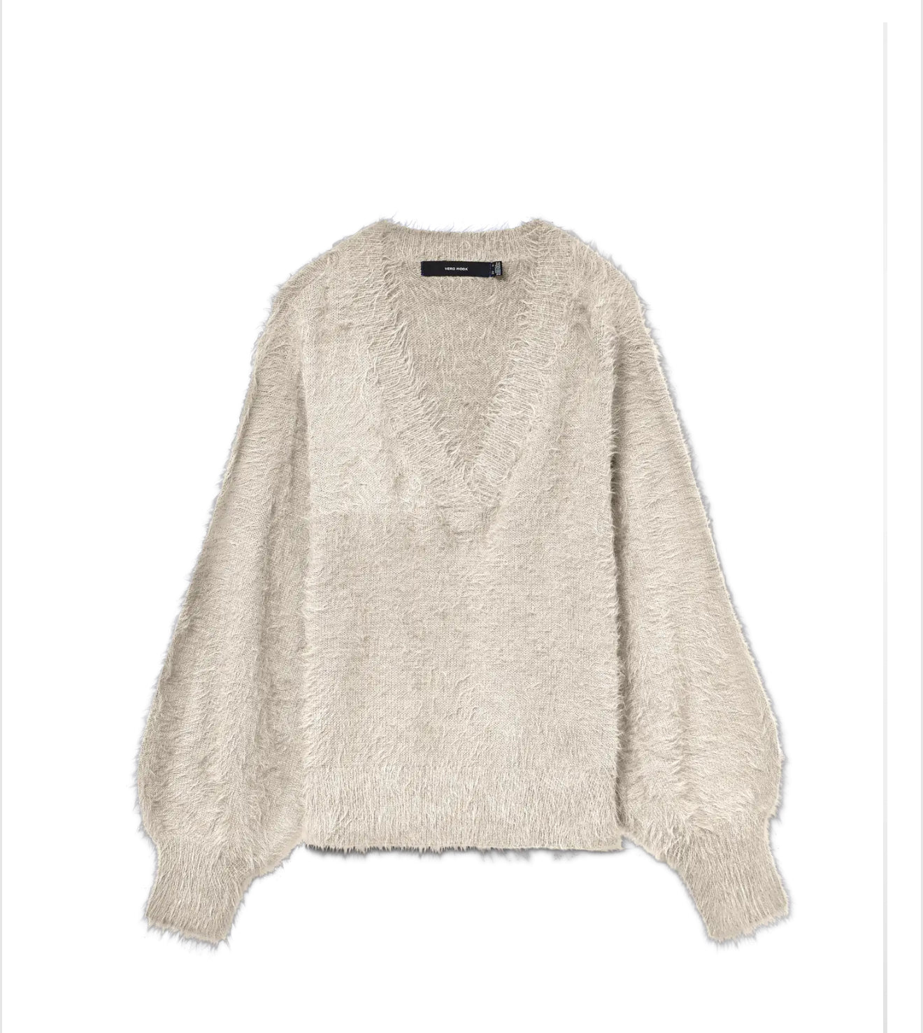 Vero Moda - POILU - Fluffy v.neck knitted jumper