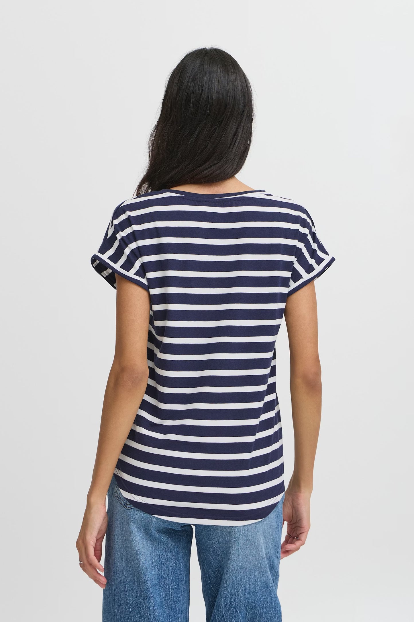 B.Young - PAMILA - Cap sleeve stripe t.shirt
