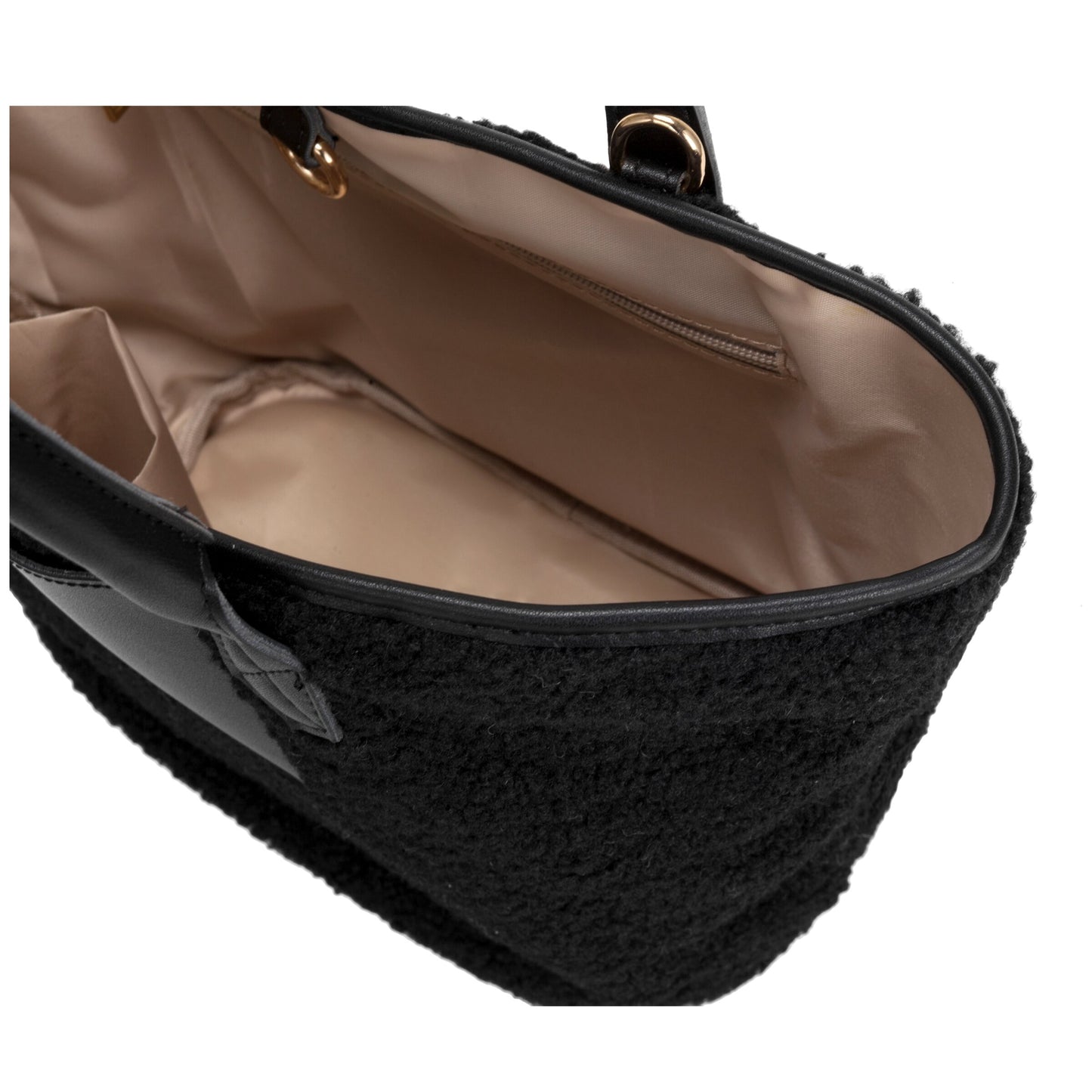 Every Other - 12036 - Large Nova Faux Shearling Tote Bag