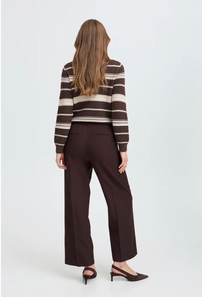 B.Young - DANTA CROP - Classic wide leg ankle length trousers