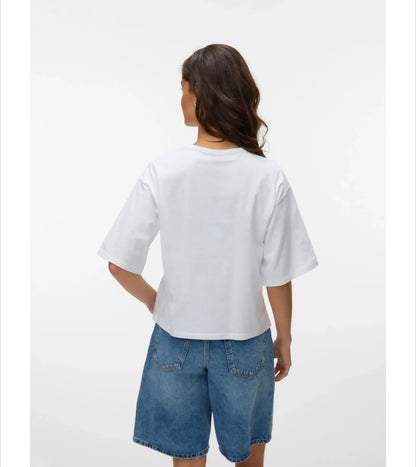 Vero Moda - AMMIE - Embroidered crab front tee