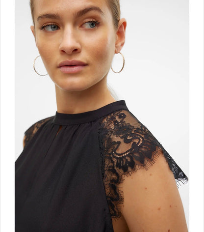 Vero Moda - MILLA - Lace detail sleeveless top