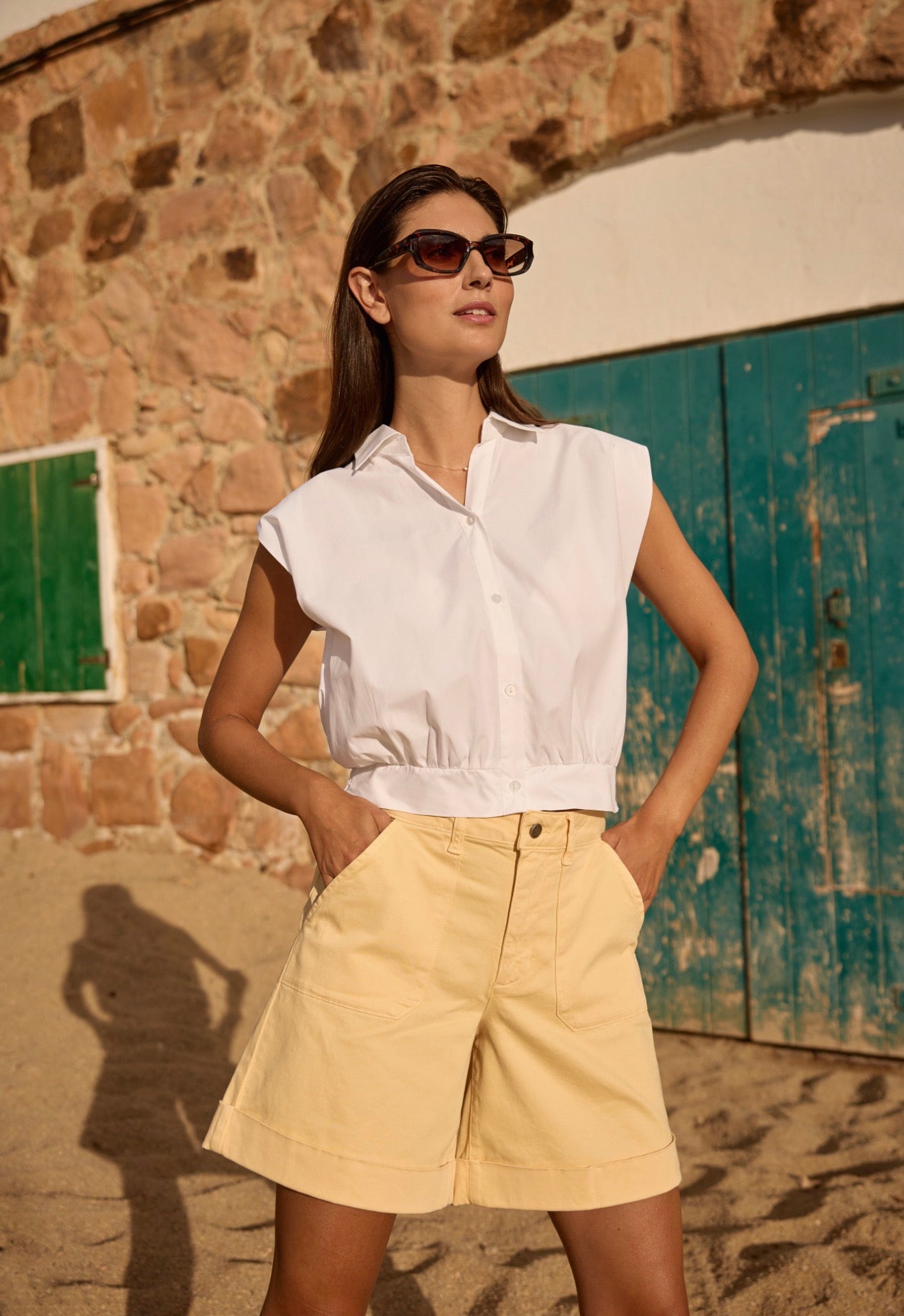 Soya Concept - NETTI 123 - Cap sleeve shirt