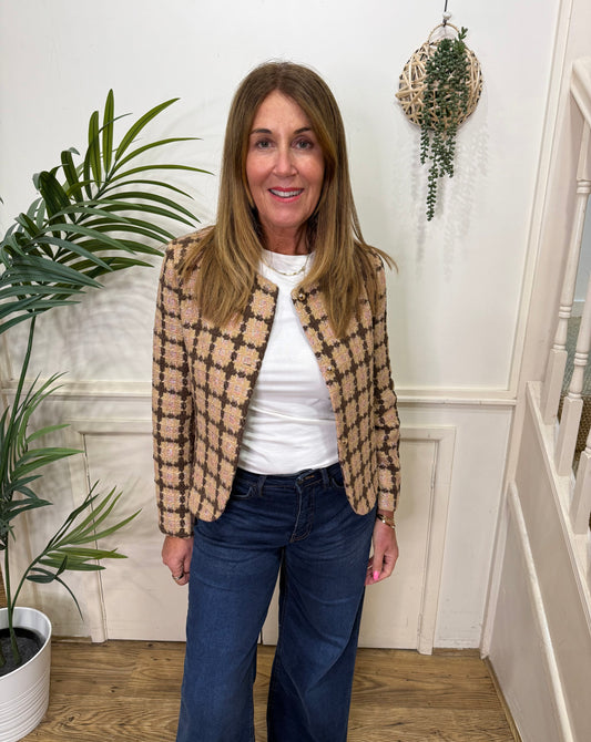 OCTAVIA - Boucle printed jacket