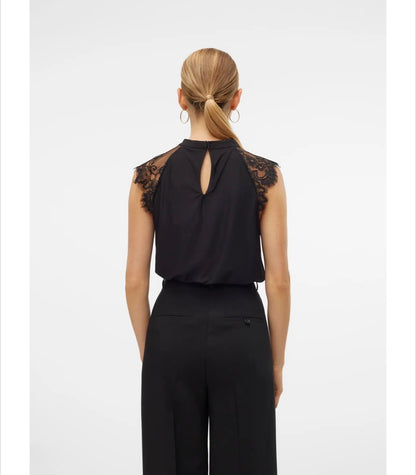 Vero Moda - MILLA - Lace detail sleeveless top