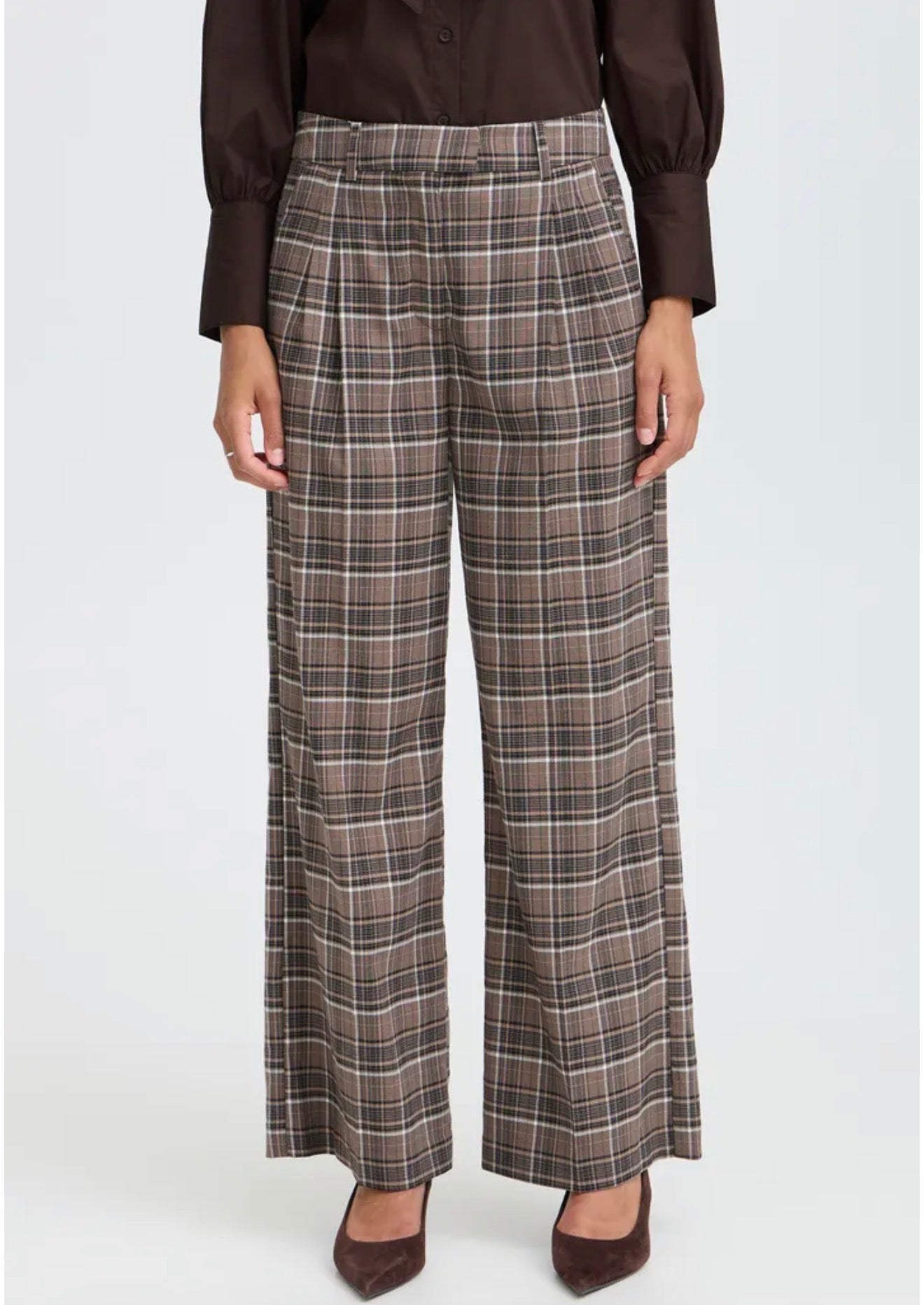 B.Young - ESTOLO- Checked trousers