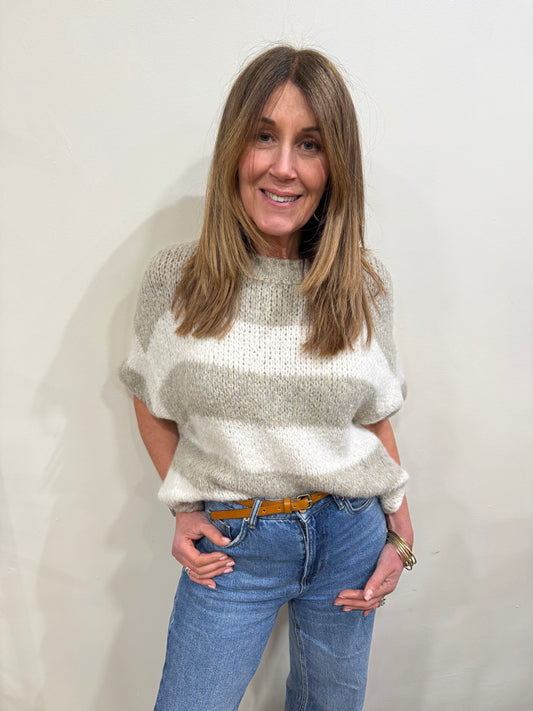 2479 - Stripe knitted top