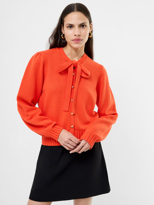French Connection - 78ZCW - Varli Long Sleeve Tie Neck Cardigan
