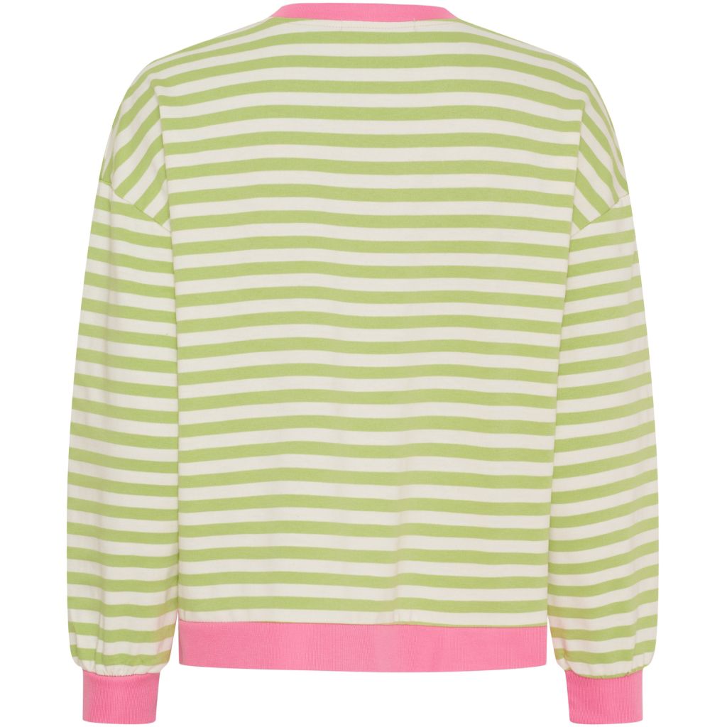 Marta - VILDA - Stripe heart detail long sleeve top