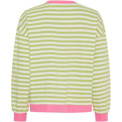 Marta - VILDA - Stripe heart detail long sleeve top