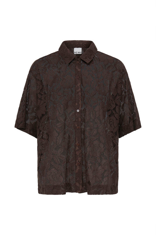 Ichi - LIZIVA - Lace short sleeve shirt