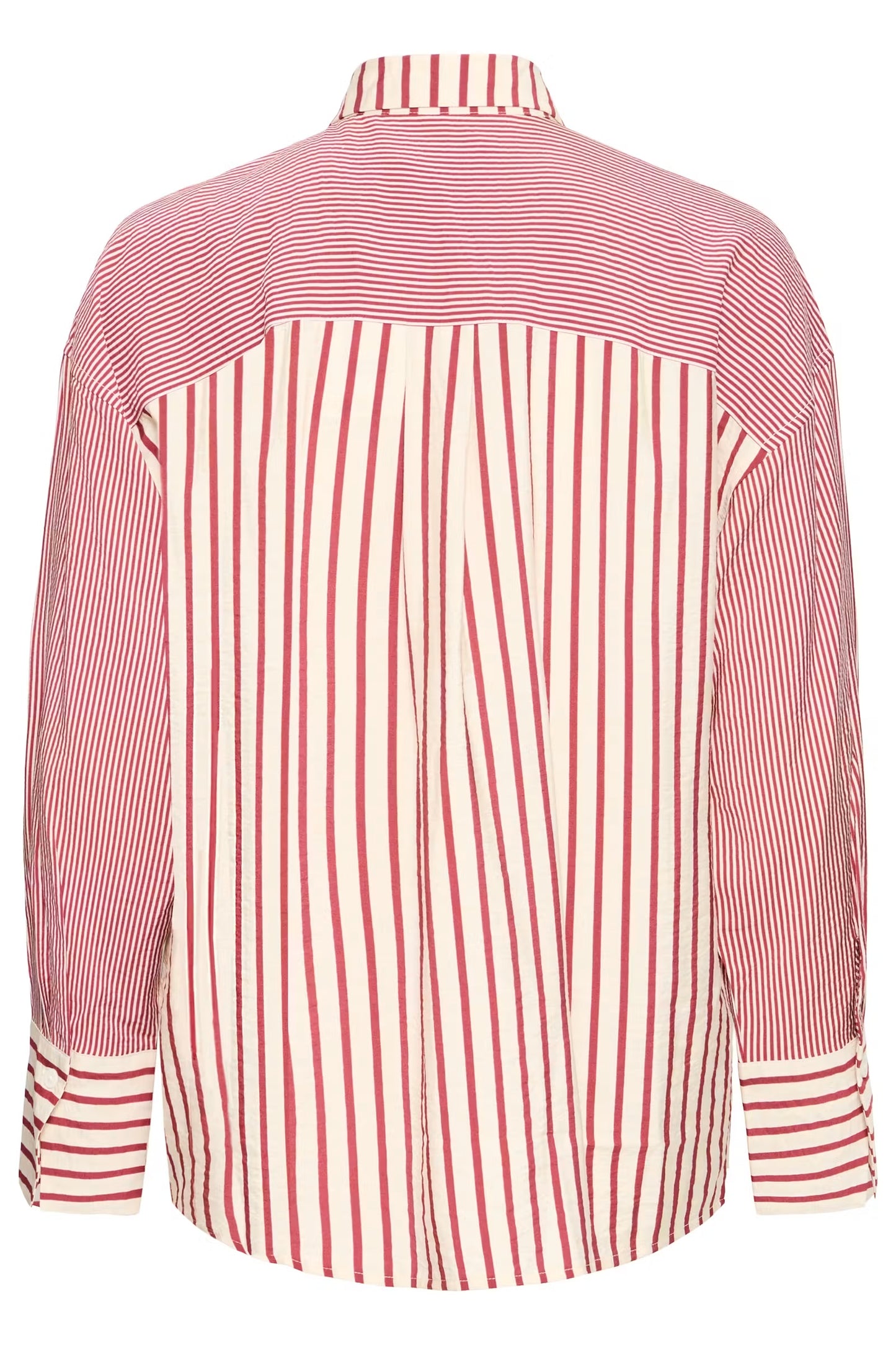 ICHI - LOURI - Stripe oversized shirt