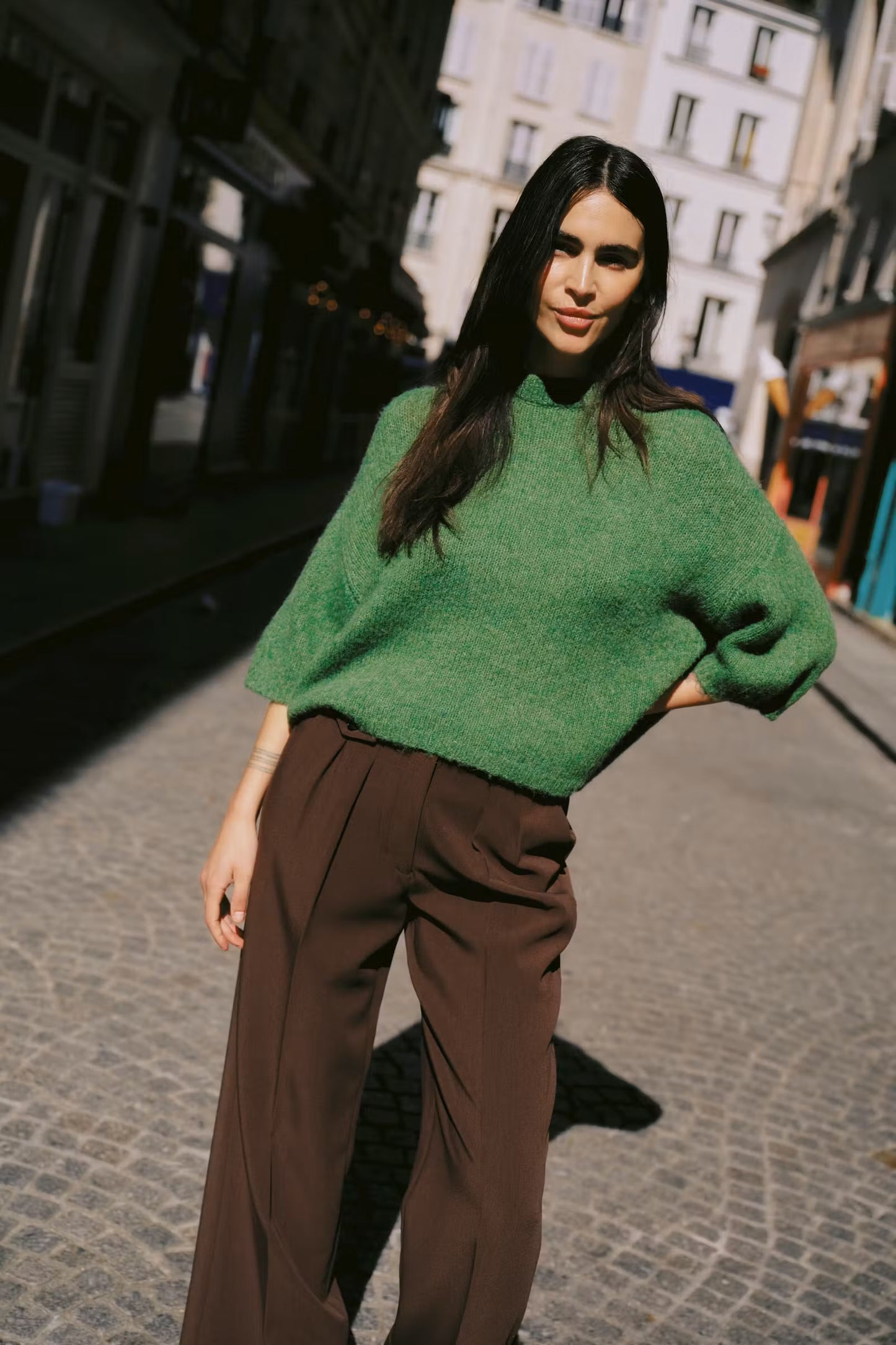 B.Young - OTIA - Oversized 3/4 sleeve knit