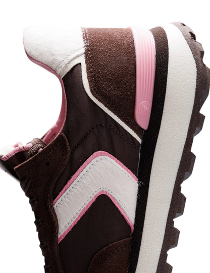 VERBENAS Footwear - CLODETTE - Pink trim trainer
