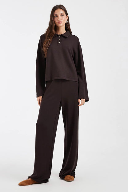 Vero Moda - HALI - Super soft polo sweat top