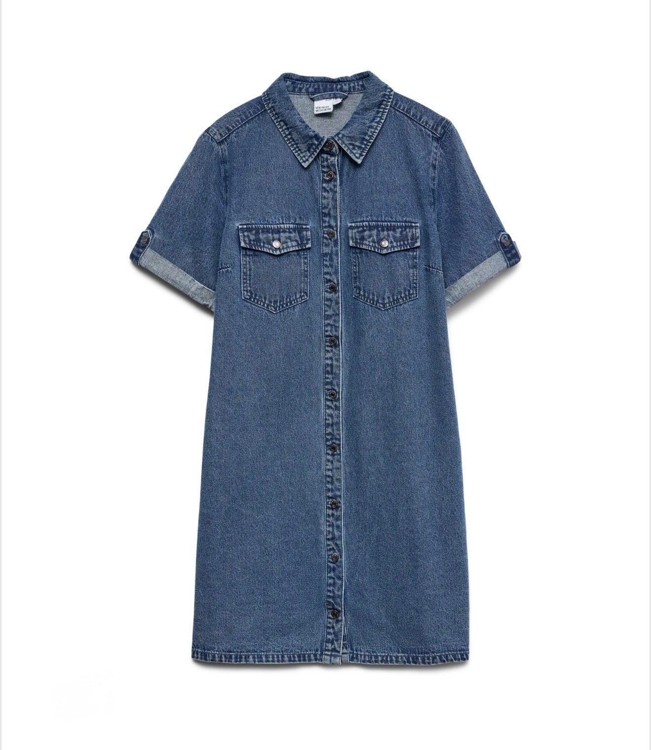 Vero Moda - JENNIE - Short sleeve denim dress