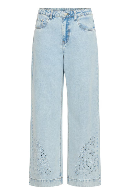 B.Young - KIELO - Cut out design ankle length jeans
