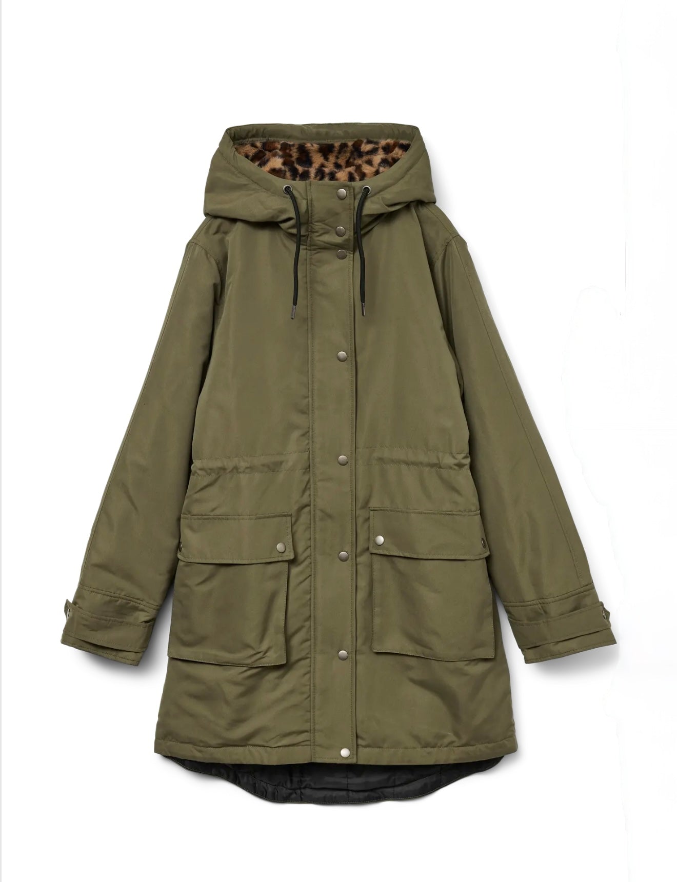 Vero Moda - SAVANNE - Leopard fur hooded parka coat