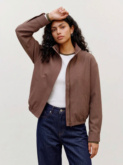 Vero Moda - LAURALEA - Checked funnel neck jacket