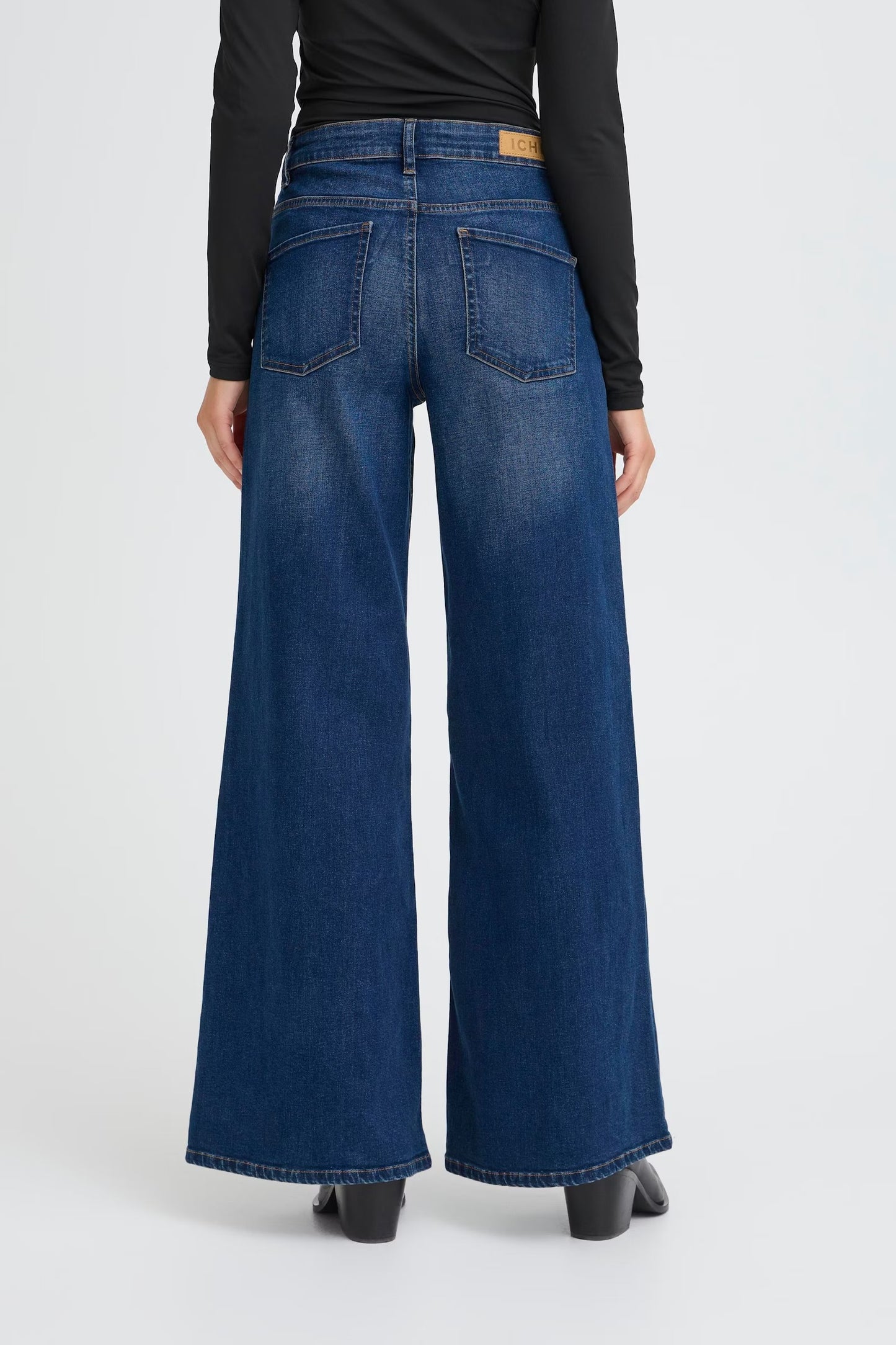 ICHI - TWIGGY - High rise wide jeans