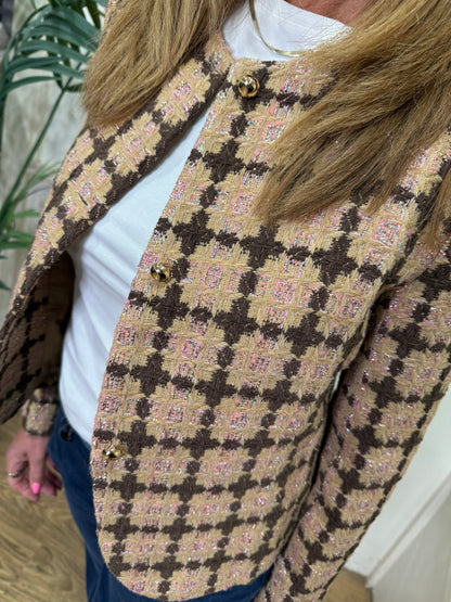 OCTAVIA - Boucle printed jacket