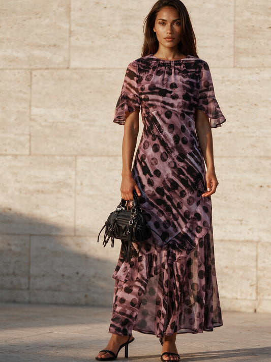 Religion - LIV MAXI  - Dot print maxi dress