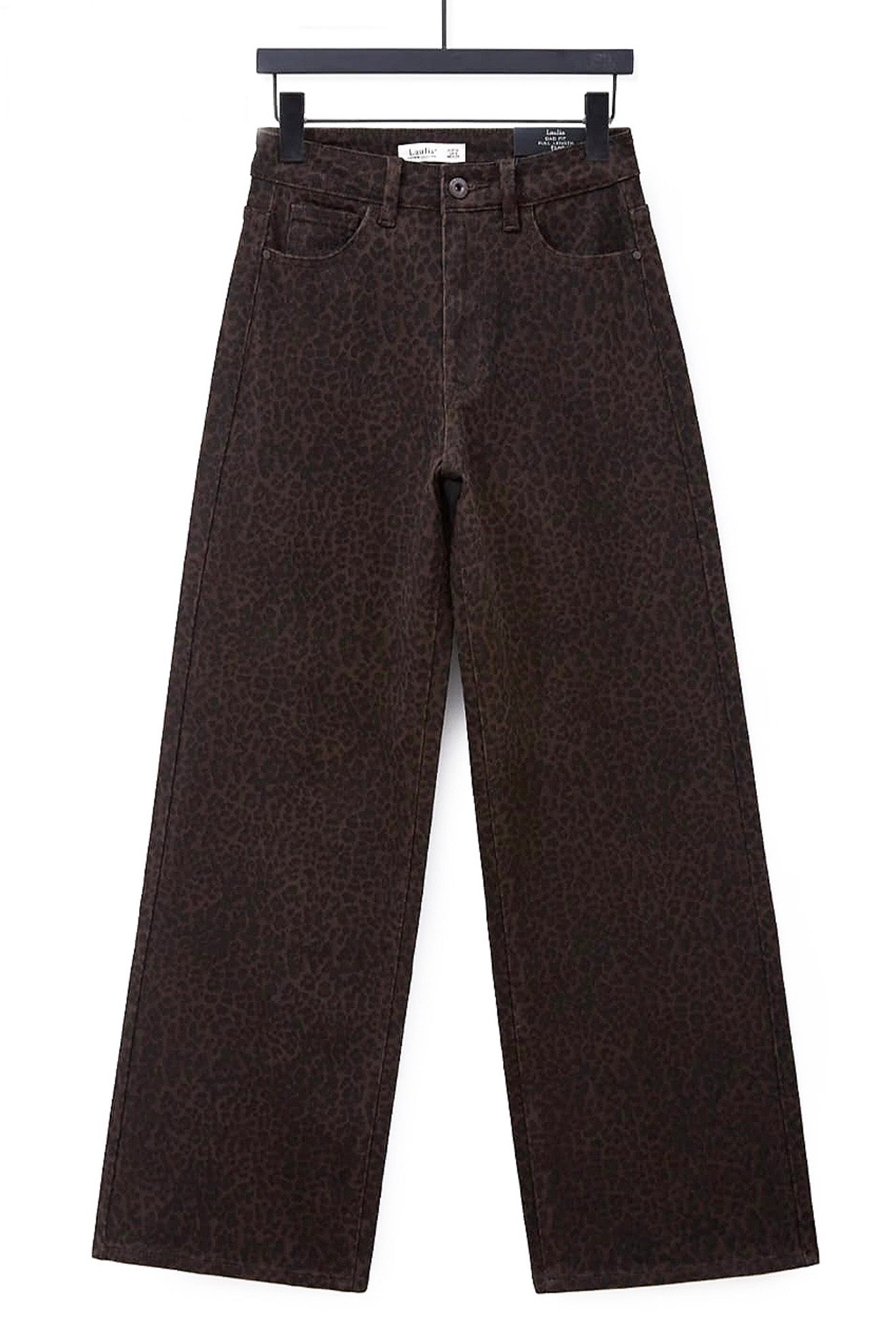 KENDY - Leopard print dad fit jeans