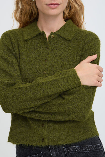 B.Young - MINUA - Knitted collared polo jumper