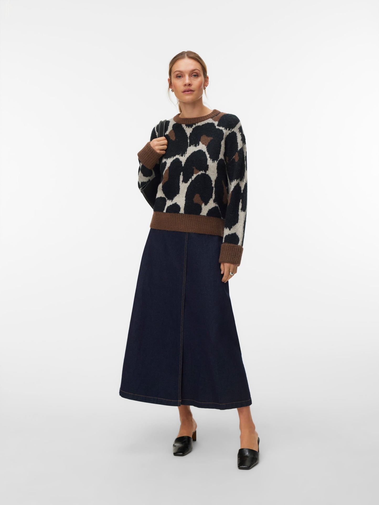 Vero Moda - LEONIE - Animal print chunky knit