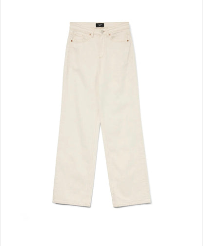 Vero Moda - TESSA - High waist wide leg jeans - Cream
