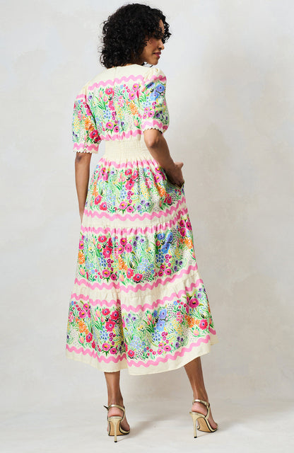 Hope & Ivy - The Larysa - Floral tea dress