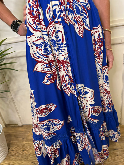 CARIS - Floral maxi dress