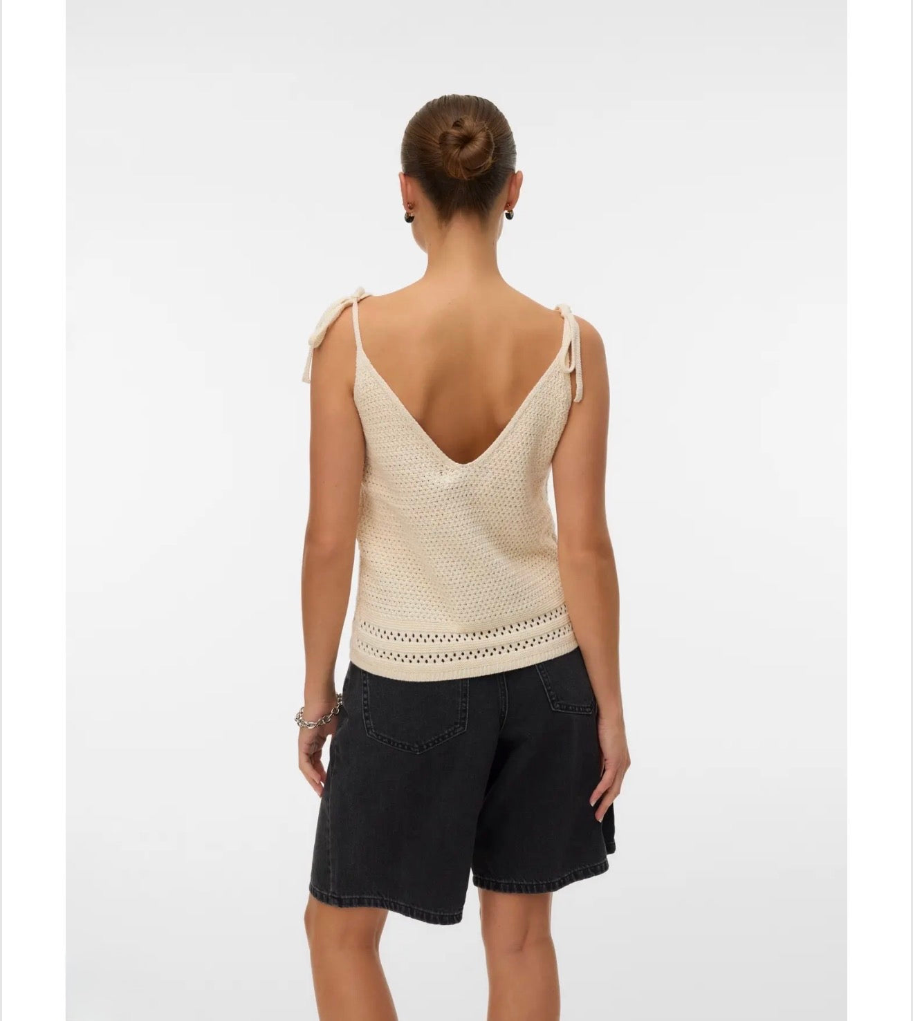 Vero Moda - SALTY - Crochet tie top cami