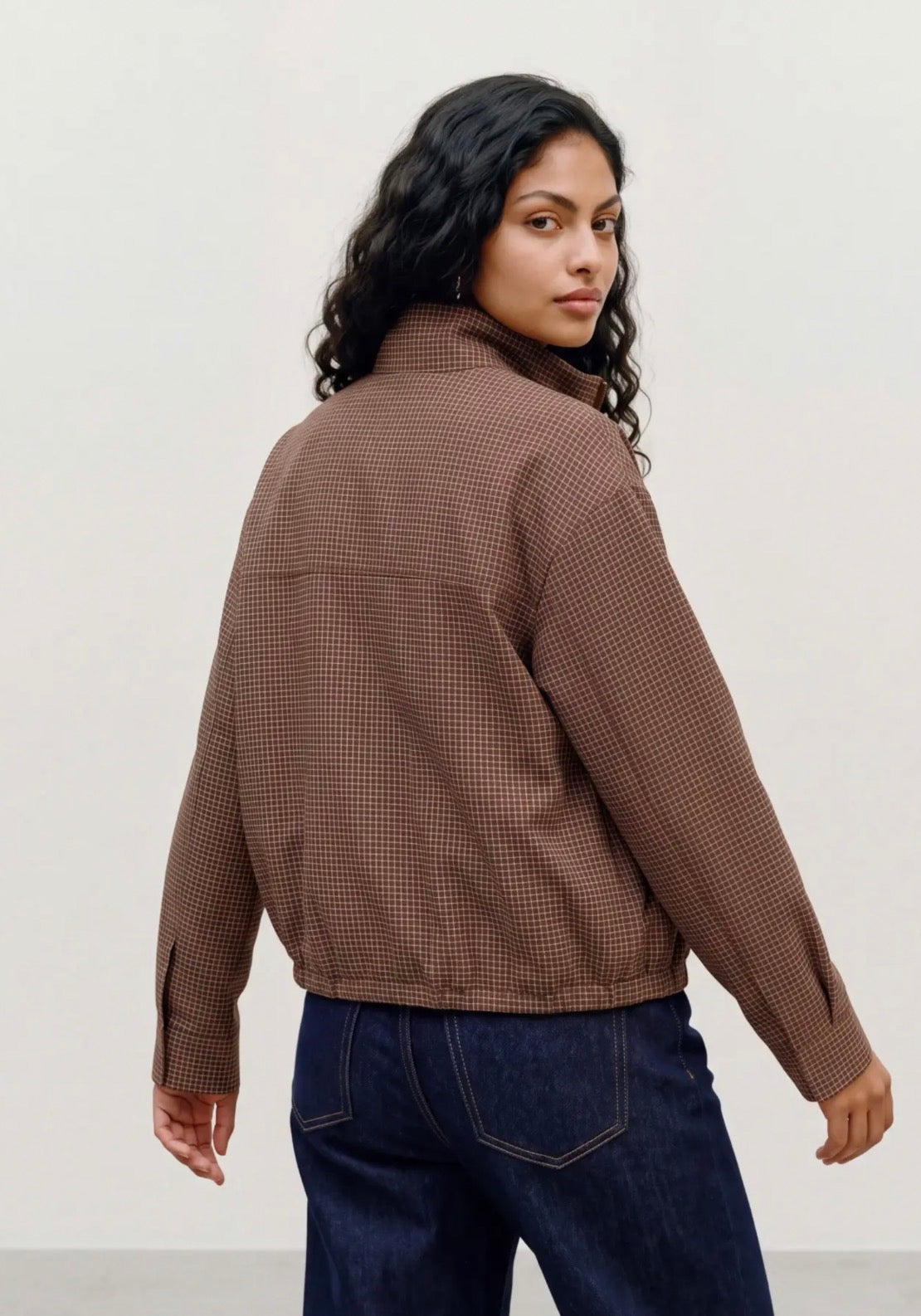 Vero Moda - LAURALEA - Checked funnel neck jacket