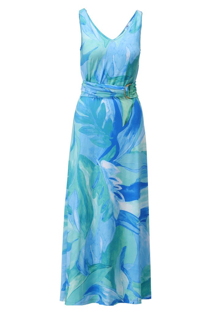 K.Design - C307- Printed swirl maxi dress