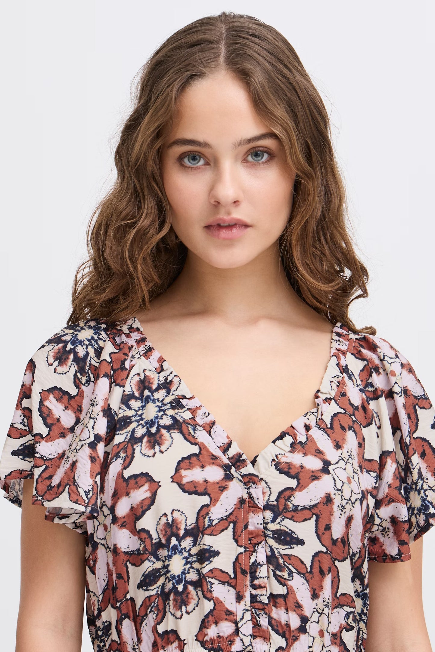ICHI - ZASHA DR - Printed midi dress