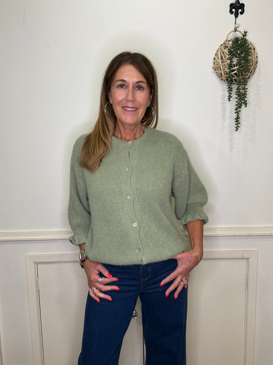 Marta - ALLY - 3/4 frill sleeve cardi