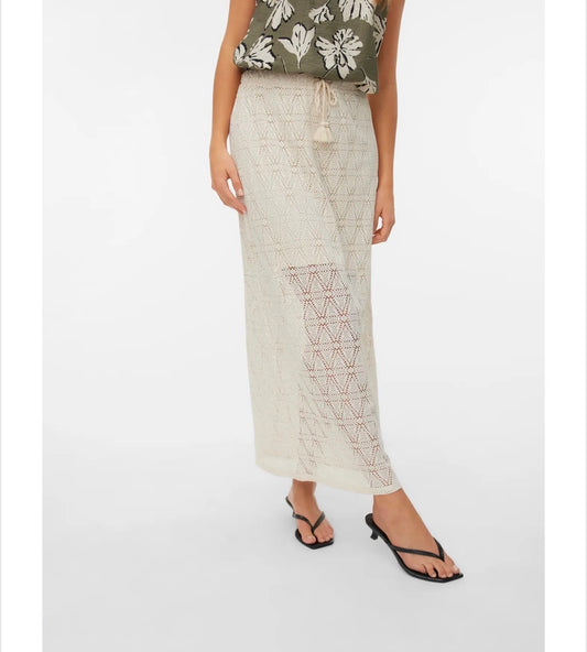 Vero Moda - MAYA - Crochet ankle skirt