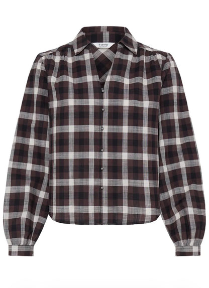 B.Young - FLANNY - Checked collared shirt