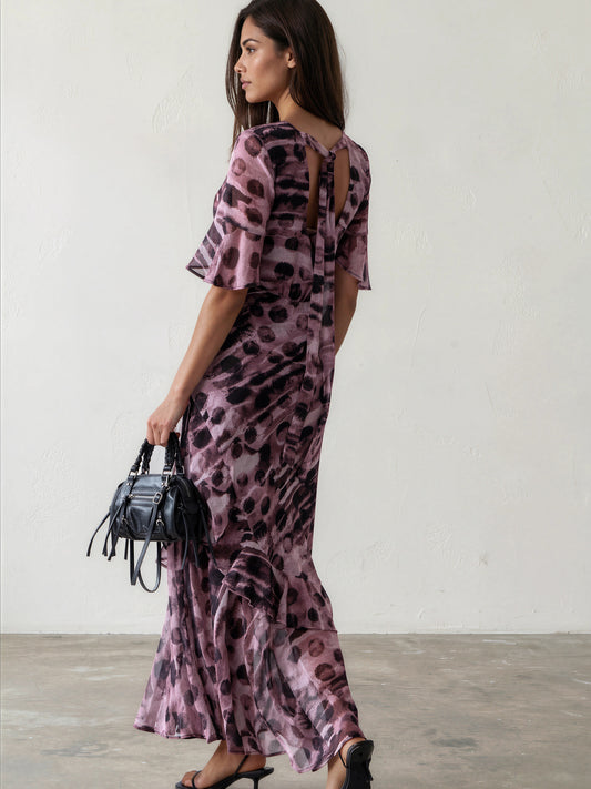 Religion - LIV MAXI  - Dot print maxi dress