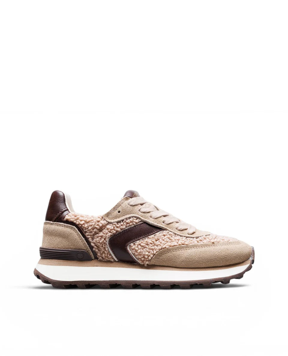 VERBENAS Footwear - CLODETTE - Teddy detail trainer