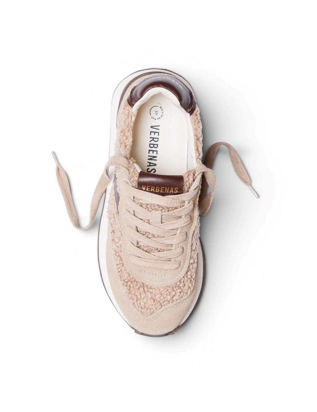 VERBENAS Footwear - CLODETTE - Teddy detail trainer