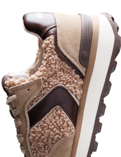VERBENAS Footwear - CLODETTE - Teddy detail trainer
