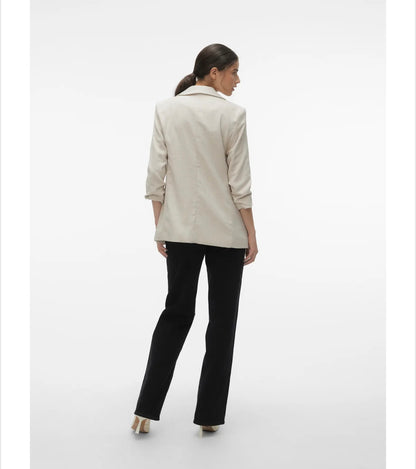 Vero Moda - FRIDA - Textured tweed style 3/4 slv blazer